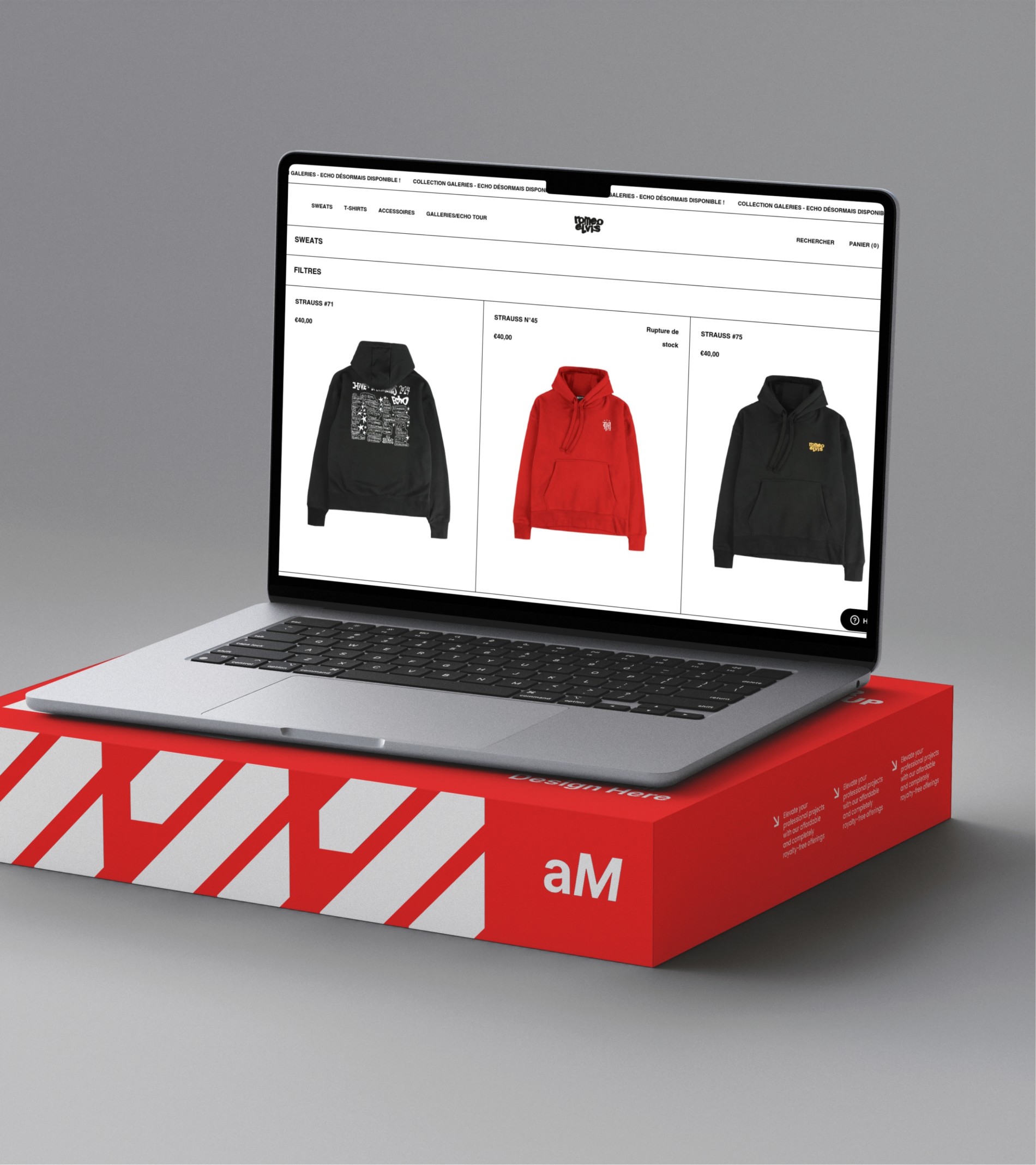 Mockuuups Macbook Air Mockup On A Branded Red Box