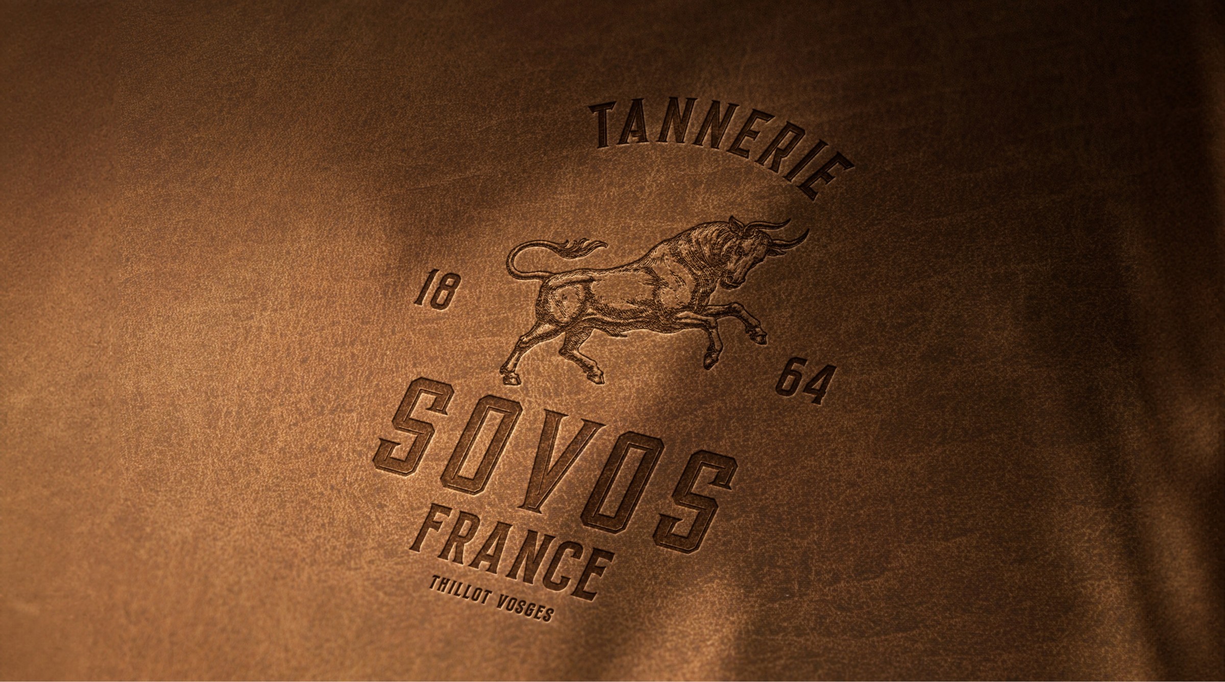 Debossed Leather Logo Mockup